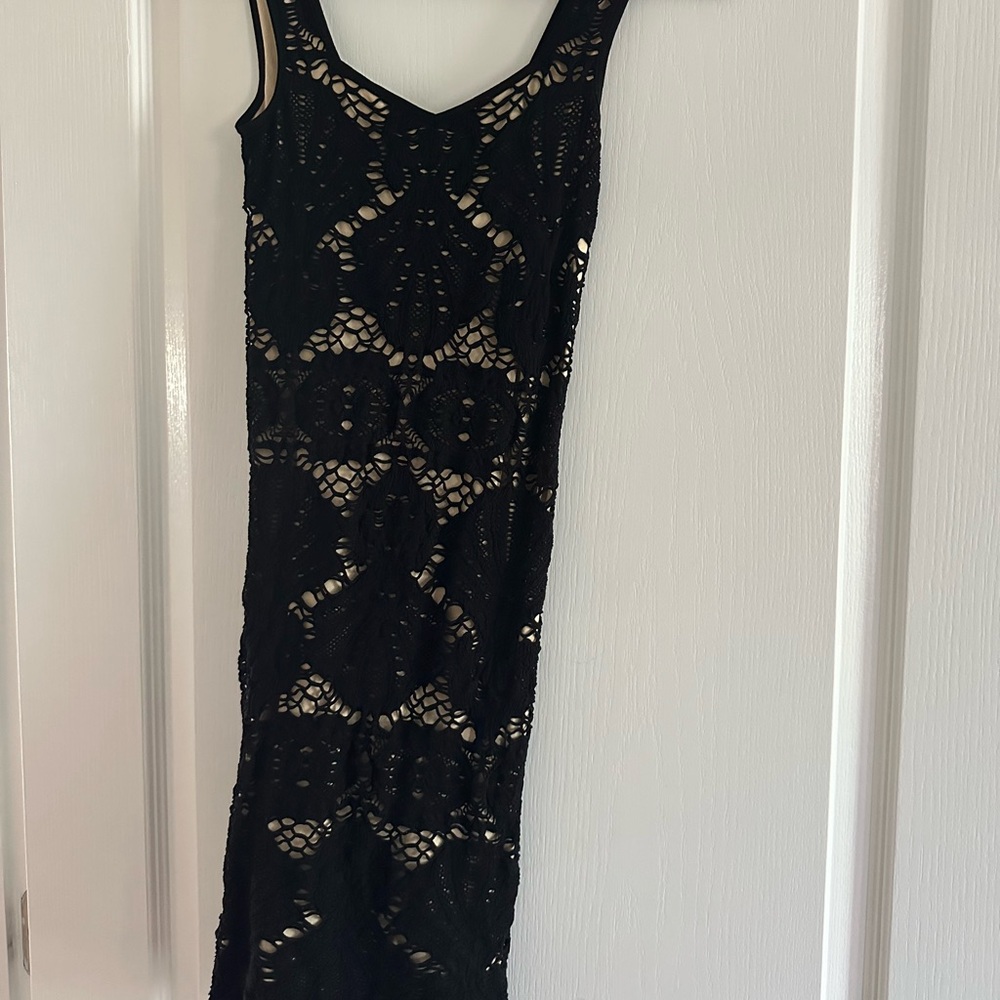 Free People Intimately Black Lace Bodycon - XS
